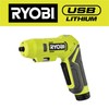 Ryobi NEW Portable USB Ryobi Lithium-Ion Dual LED Screwdriver Kit Cordless Power