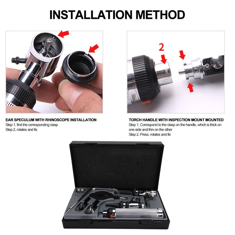 Otoscope Ophthalmoscope Rhinoscope Set Multi Functional Professional Diagnosis Devices