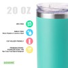 Koodee 20 oz Stainless Steel Skinny Tumbler Double Wall Insulated
