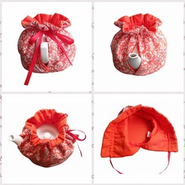 Tea Cozies, Cotton Vintage Floral Teapot Dust Cover Tea Cosy, Kitchen Home Decorative Tea Pots Cozy with Insulation Pad for Housewife, Friend, Mom (Color #17)