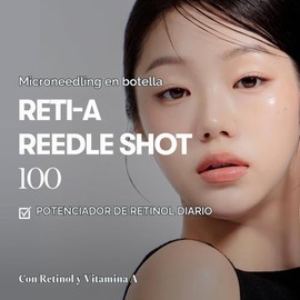 VT COSMETICS Reti-A Reedle Shot 100 Suero De Microagujas Con Retinol(Vitamina A) Exosoma Reparador Ideal Para Principiantes En El Uso De Retinol Piel 