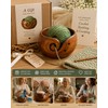 Wooden Yarn Bowl for Crocheting – Tangle-Free Knitting Organizer for