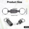 NQEUEPN Quick Release Keychain, Pull Apart Detachable Keychain Titanium Double
