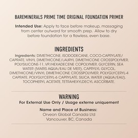 Prime Time Original Foundation Primer by bareMinerals for Women - 1 oz Primer                                                                         