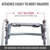 DMI Walker Tray, Rollator Tray, Mobility and Walker Accessory Tray