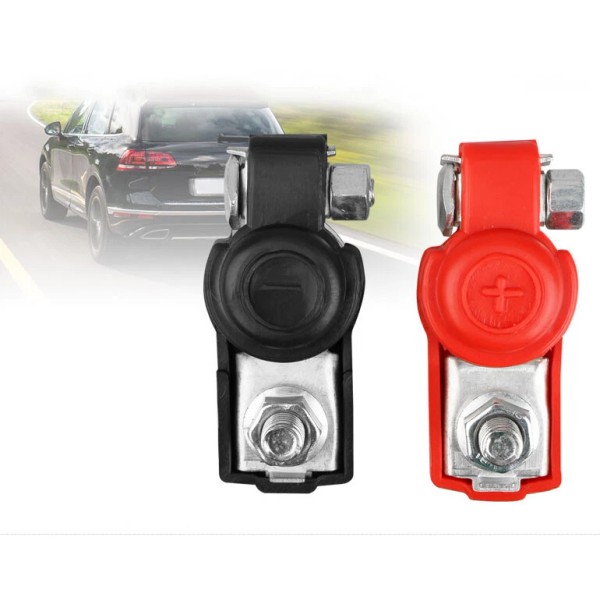 Unbranded 2pcs Universal Alloy Positive Nagative Car Battery Terminal Clamp