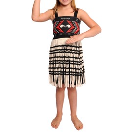 Gollygo'h Girl's 3-Piece Kapa Haka Maori Costume-XLarge