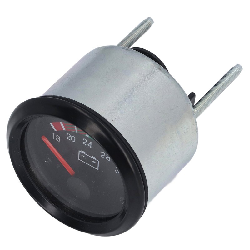 Voltage Gauge 52mm Aluminum Alloy LED Voltmeter Gauge for Diesel