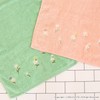 OKA Fleur Blanc Towel, Approx. 30.3 x 13.4 inches (77