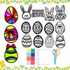 Tadpolez Easter Craft Children, Easter Paper Craft Set, Easter Eggs