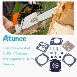 Atunee Pack of 5 Carburetor Repair Rebuild Kit for Zama Carb RB-177 K750 K760