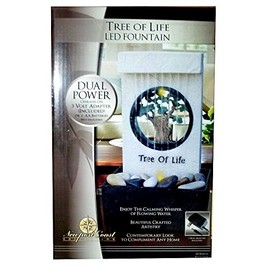 Newport Coast Tree of Life LED Fountain - Dual Power - Adapter Included