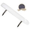 Adsamm® 4 x Plastic Gliders with 2 Nails / White