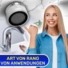 Aerator for taps with connection M18. Made of chrome-plated brass.