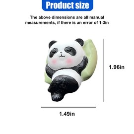 ZIMISI Cute Panda Car Dashboard Decorations, Funny Rear View Mirror Accessories, Mini Car Decorations for Women, Vehicle Dashboard Ornament Accessories for Home, Office (Panda)