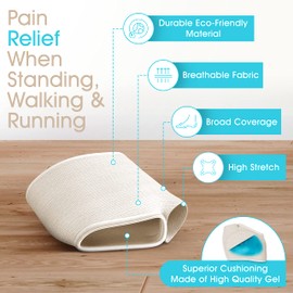 Medipaq® Metatarsal Gel Protector Cushion Pads - 1 Pair of Metatarsal Pads for Women - Ball of Foot Cushion Pads for Heels - Gel Foot Pads for Heels - Mortons Neuroma Pads - UK Size 3-7.5