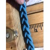 barrel reins with adjustable grip knots, teal barrel reins