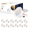 12 Pack 4 Inch LED Can Lights Retrofit Recessed Lighting,