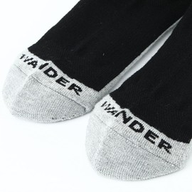 WANDER Merino Wool Ankle Athletic Hiking Socks 3 Pairs Thin Lightweight Cushioned Low Cut Outdoor Running No Show Socks