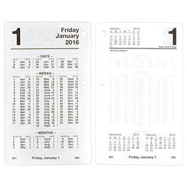 AT-A-GLANCE Financial Daily Desk Calendar 2016 Refill, 12 Months, 3.5 x 6 Inch Page Size (S17050) by At-A-Glance