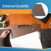 17x11 Clipboard Hardboard Panel Featuring 3 Clips Brown