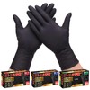 SANYU Nitrile Gloves, Disposable Gloves, Black, Black, Food Sanitation Act,