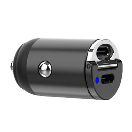 BoxWave Car Charger Compatible with orastone Rechargeable Hand Warmer - Mini Dual PD Car Charger, Fast, 2 USB Charger - Jet Black