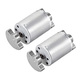 sourcing map 2 x two-shaft vibration motor DC12 V 3000 RPM double head massager 51 x 24.2 mm