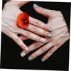 Mikinona 26 Alphabet Manicure Gems Nail Charms Set for False