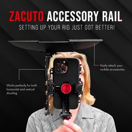 Zacuto Accessory Rail | Multi-Point Attachment Hub for Filmmaking & Content Creator Accessories - Compatible with Smart Z-Finder Bridge | for Shot Stability & Versatility | Designed for Mobile Phones