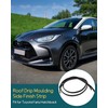 Roof Trim Molding Kit Fit for Toyota Yaris Hatchback 2006-2011,