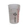 PRESSOL Transparent measuring cup, 0.5 l, pack of 12, polypropylene, with percentage scale