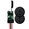 Meskliu 12V Wireless Mini Remote Control Switch, DC 12V/24V/48V/10A Relay