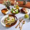 Gibson Elite Autumn Canopy Stoneware Double Bowl Plates and Bowls