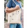 Autiga® Shopping Bag Dandelion Birds Jute Bag Natural 2 Long