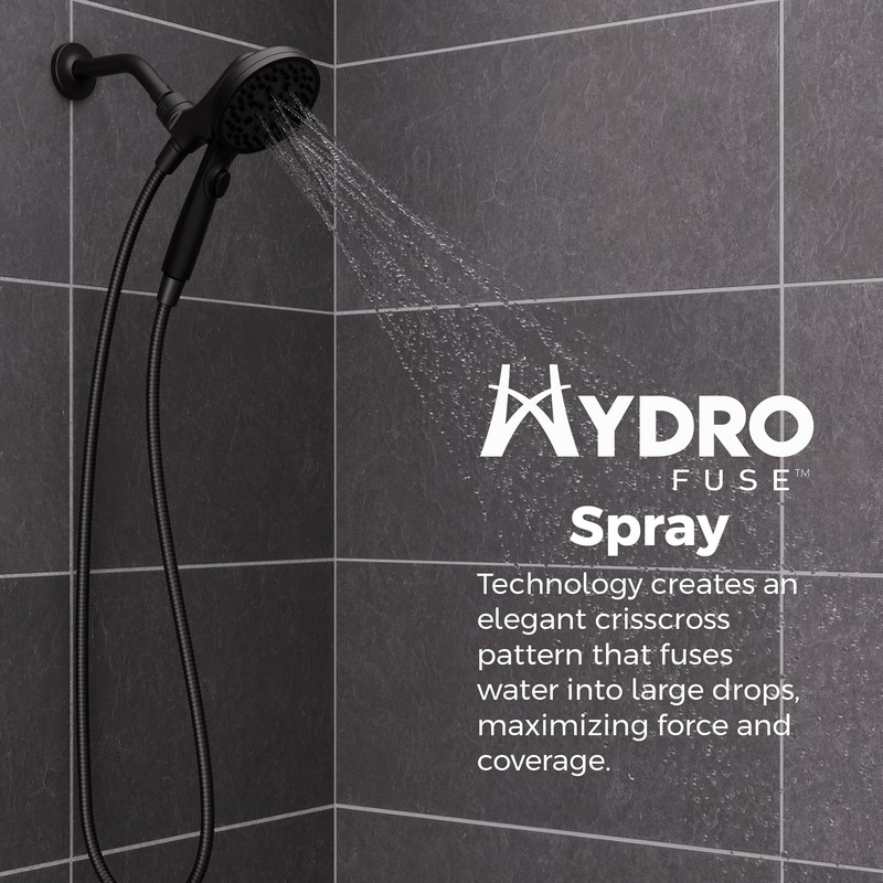 Pfister HydroFuse Handheld Shower Head, Hose Included, Magnetic Docking, 6-Function,