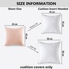 Home Brilliant Blue Cushion Cover Solid Striped Velvet Cushion Covers