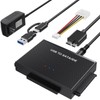 ULXUUUN Hard Drive Reader USB 3.0 to SATA IDE Adapter，IDE