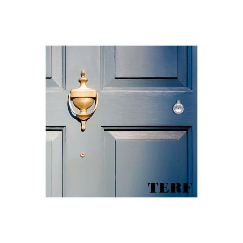 TERF® Polished Chrome Escutcheon Covered 35mm Keyhole Cover Escutcheon including