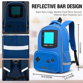 Beaulyn Game School Bag For Boys,Kids Backpack For School Middle Primary Student Bookbags Travel Rucksack Laptop Backpack For Boy Teens