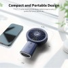 Otlonpe Handheld Misting Fan Portable, 4000mAh Rechargeable Small, Dark Blue