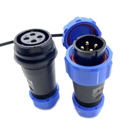 SP21 4 Pin Aviation Plug and Socket Industrial Plug Waterproof and Dustproof Round Plug IP68 Welded Wiring Plug for Industrial and Aviation Applications