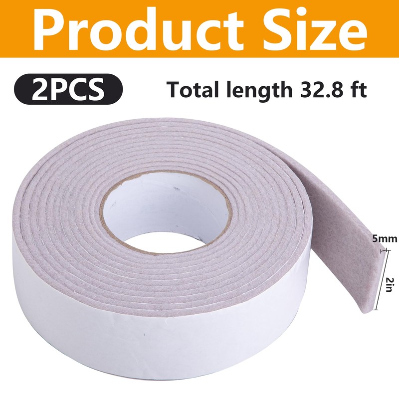 moonoom 2 Roll 16.4 Ft x 2'' Window Condensation Absorber