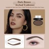 Eyebrow Stamp Powder, Brow Pro Stamp Dark Brown, Waterproof Arched