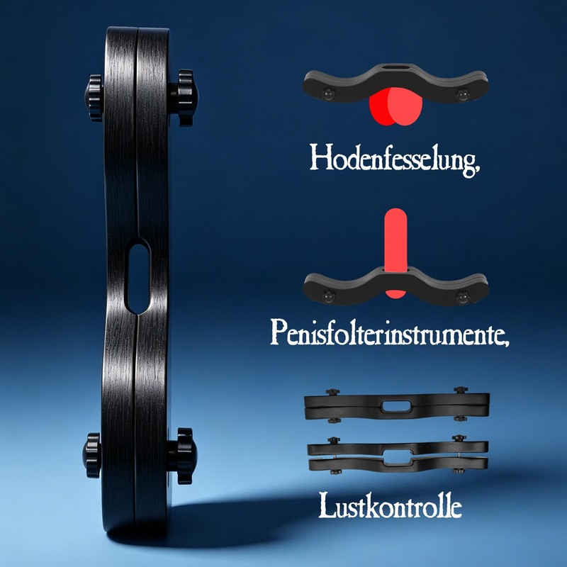 Humbler CBT Testicles Devices Testicle Press Scrotum Holder Wood