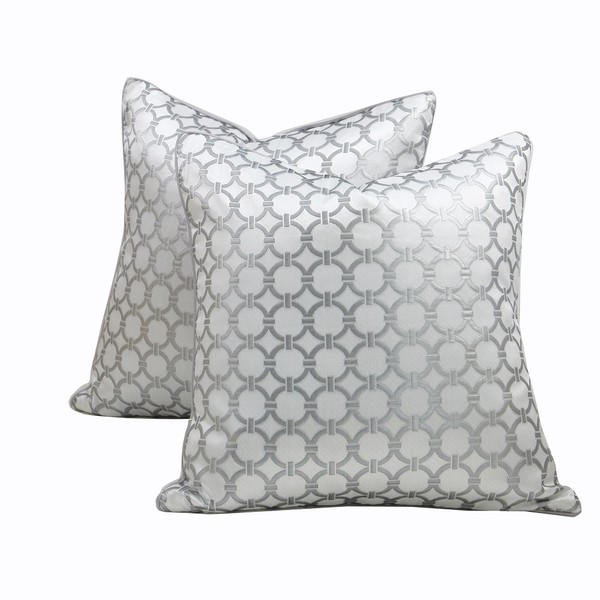 COSPIECE Medieval Embossed Jacquard Throw Pillow Covers, Set of 2