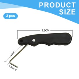 EIH1 Sports Wire Lacing Tensioner Folding Ice Skates Tip Puller Stainless Steel Hockey Figure Skating Effortless Lace Tensioner Wire Folding for Ice Hockey Accessories Black, yellow