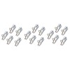 Healvian 15pcs Silver Foil Nail Forms Reusable Nail Art Extension