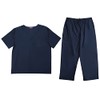 Tropi Conjunto de uniforme médico para hombre, cuatro bolsillos (cuello