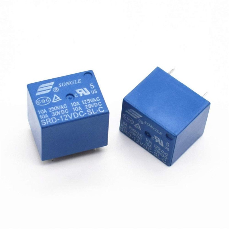 PCB Relay - 10 Pcs DC 5V Coil 15A 250VAC
